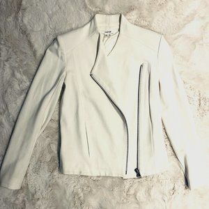 Helmut Lang White Zip Jacket Blazer Size P